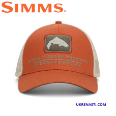 Кепка Simms Double Haul Icon Trucker Simms Orange